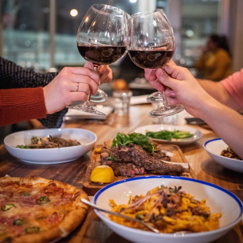 A plate with tradition Greek village salad
